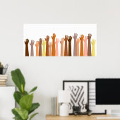 両手を上げる ポスター (ホームオフィス)