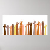 両手を上げる ポスター (正面)