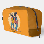 両手を持つカップルの歩くの秋 ドップキット (右コーナー)