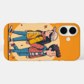 両手を持つカップルの歩くの秋 Case-Mate iPhoneケース (裏面 (横))