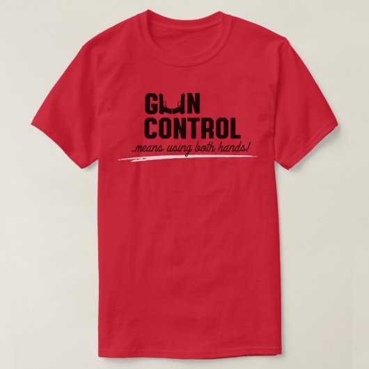 両手を用いた銃規制手段 Tシャツ (デザイン正面)