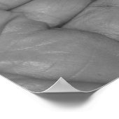 両手を白黒で表示 ポスター (角)