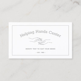 両手成人の外来介護者介護 名刺