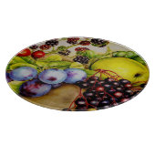両掛けの芸術の絵画からのフルーツ カッティングボード (角)