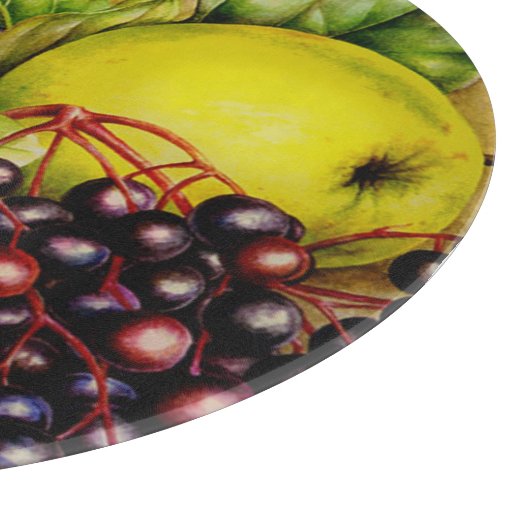 両掛けの芸術の絵画からのフルーツ カッティングボード (角)