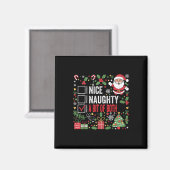 両方いけなのクリスマスのサンタクおもしろいロのニース マグネット (正面/裏面)