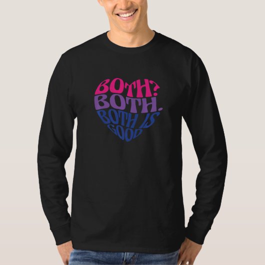 両方ともGood Bi Bisexualプライド2 Tシャツ (正面)