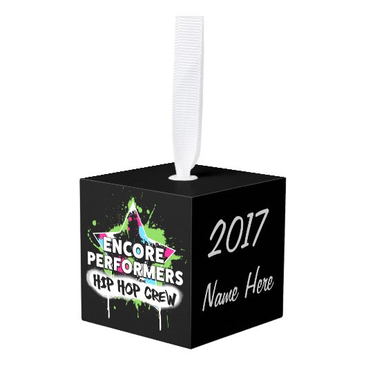 両方のチーム立方体のオーナメント キューブオーナメント (正面アングル)