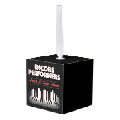 両方のチーム立方体のオーナメント キューブオーナメント (裏面アングル)