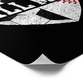両方のハートの母サッカー野球の母mote ポスター (角)