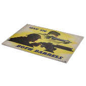 両方のバレル、軍隊と産業、戦争努力 カッティングボード (角)