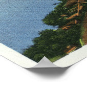 両方のレイクプラシッド&鏡湖の空中表示 ポスター (角)