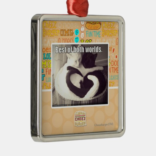 両方の世界のベスト メタルオーナメント (右)