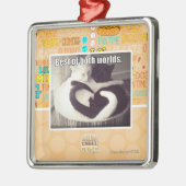 両方の世界のベスト メタルオーナメント (左)