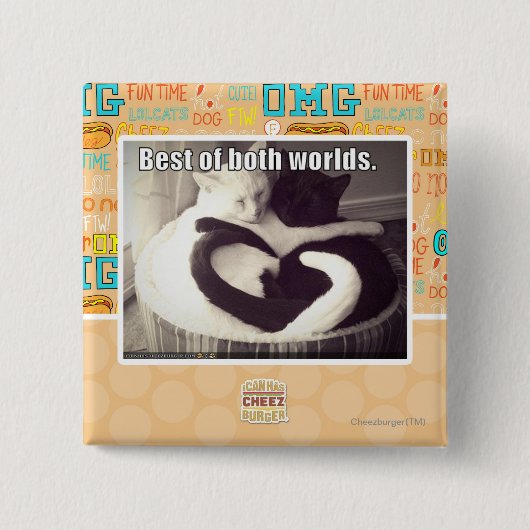 両方の世界のベスト 缶バッジ (正面)