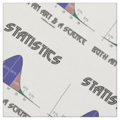 両方の統計量芸術科学の鐘のカーブのユーモアのギーク ファブリック (クローズアップ)