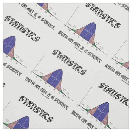 両方の統計量芸術科学の鐘のカーブのユーモアのギーク ファブリック (見本)