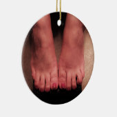 両方の足 セラミックオーナメント (右)