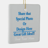 両方の違うなイメージを側面白の文字個人化して下さい セラミックオーナメント (右)