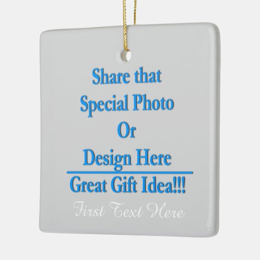 両方の違うなイメージを側面白の文字個人化して下さい セラミックオーナメント (左)