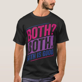 両方のBiプライドバイセクシュアル二色性国旗のタンク Tシャツ