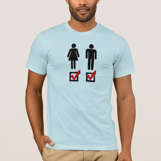 両方好きです Tシャツ (正面)