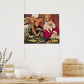 両替商と妻1539 ポスター (キッチン)