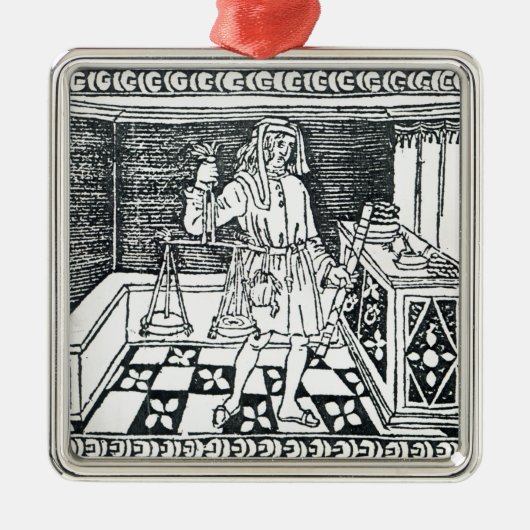 両替商 メタルオーナメント (正面)