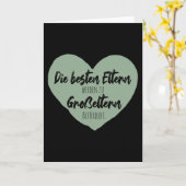 両最高の親は祖父母に昇進する。 カード (黄色い花)