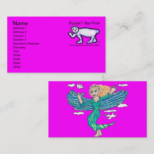 両極精神衛生 名刺 (正面/裏面)