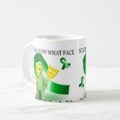 両極認識度のマグ コーヒーマグカップ (正面左)