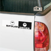 両極運転者のバンパーステッカー バンパーステッカー (トラック上)