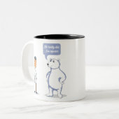 両極 ツートーンマグカップ (正面左)