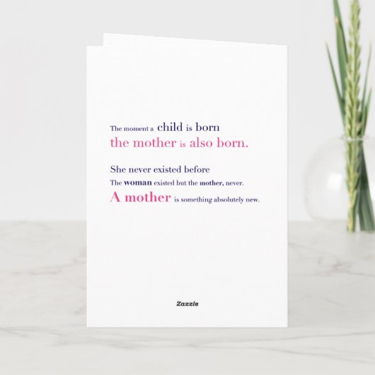 両母の日のカード（養母、母母） カード (裏面)