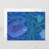 両生類と魚の王、ファンタジーアート、水中 ポストカード (正面/裏面)