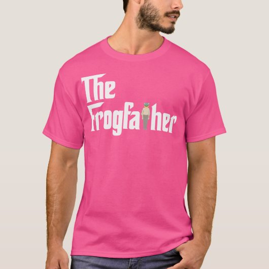両生類のカエルがカエルを愛する Tシャツ (正面)