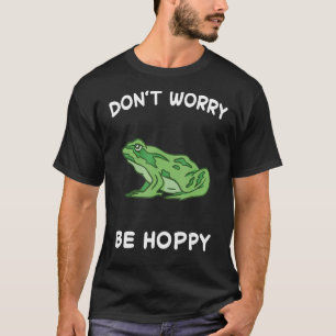両生類を捕まえるカエルはホッピーなヒキガエルであることを心配しない Tシャツ