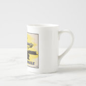 両砲身、軍需産業、戦争遂行 ボーンチャイナマグカップ (右)