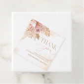 両脇Boho Pampas赤ちゃんシャワーありがとう フェイバータグ (インサイチュ)