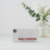 両腕を曲げる人 | フィットネス 名刺 (スタンド正面)