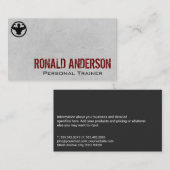 両腕を曲げる人 | フィットネス 名刺 (正面/裏面)