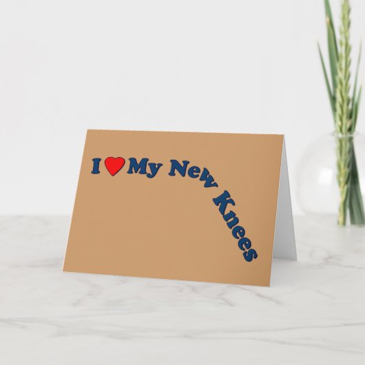 両膝の交換ギフト |元気になる カード (正面)