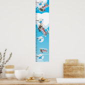 両航空機の成長図 ポスター (キッチン)