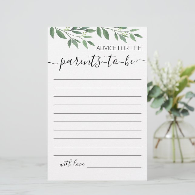 両親が赤ちゃんシャワーパーティーゲームになるためのアドバイス (スタンド正面)