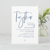 両親と一緒にウェディングレセプション 招待状 (スタンド正面)