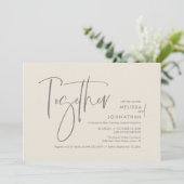 両親と共に、結婚披露宴 招待状 (スタンド正面)