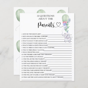 両親に関するバルーン&エレファントゲーム