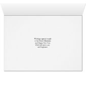 両親のクリスマス、スノーフレークデザインモダン、 (内部横(下))