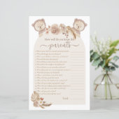 両親のシャワーを知っている双子テディベア (スタンド正面)