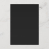 両親の名前が入った伝統的な結婚式 招待状 (裏面)